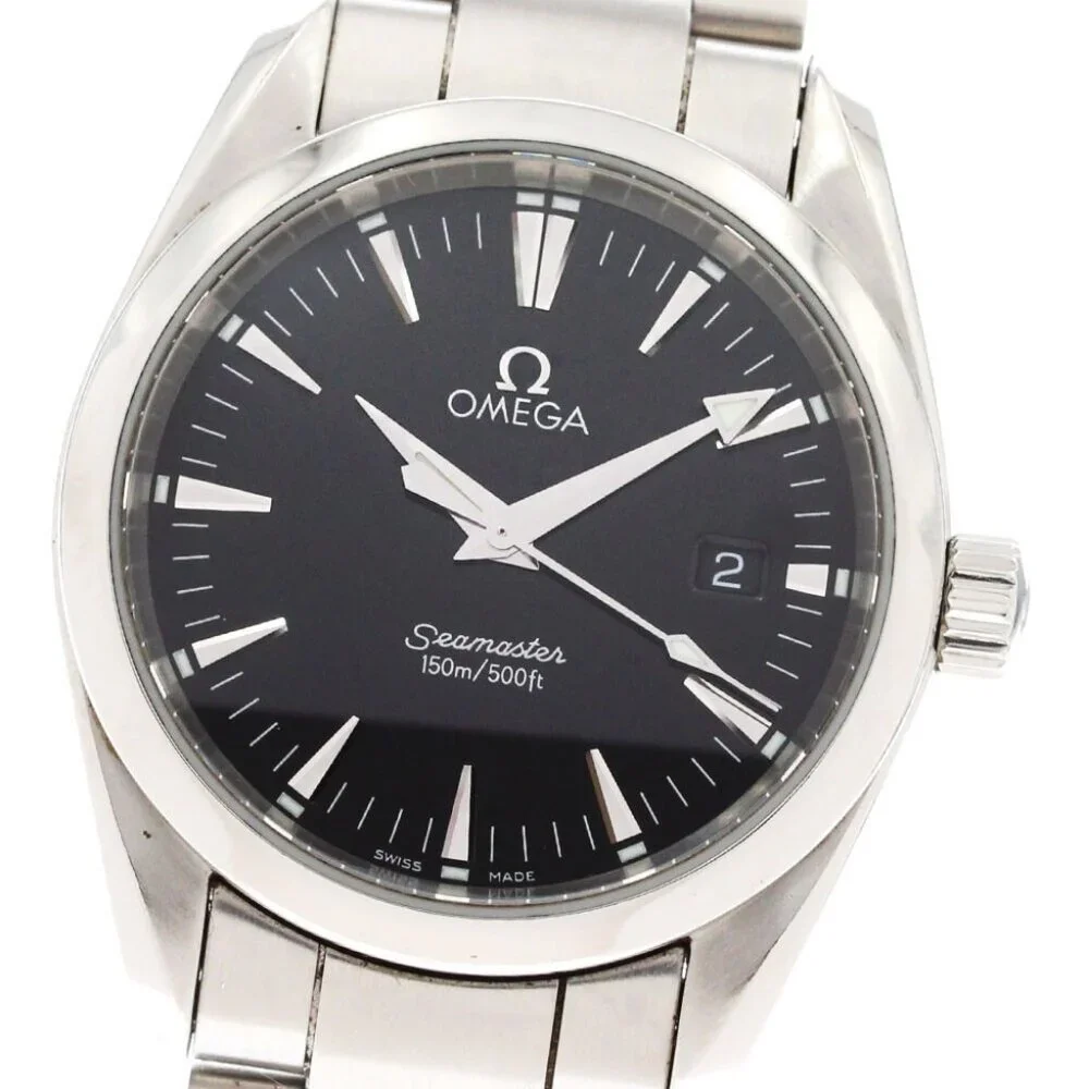 OMEGA Seamaster Aqua Terra Date black Dial Quartz Men's Watch